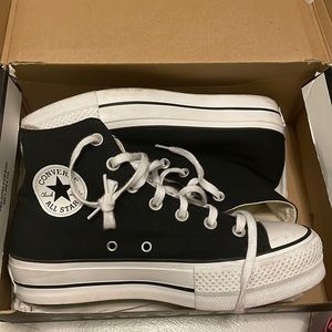 Black Converses Platform